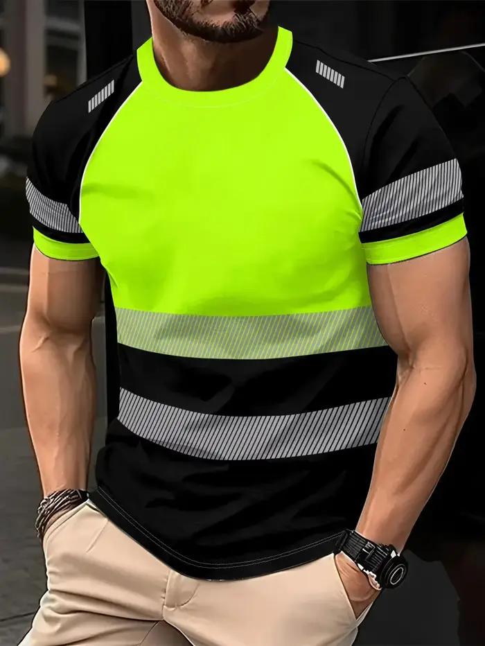 Chemises de travail haute visibilité pour hommes et femmes, t-shirt réfléchissant, vêtements de sécu