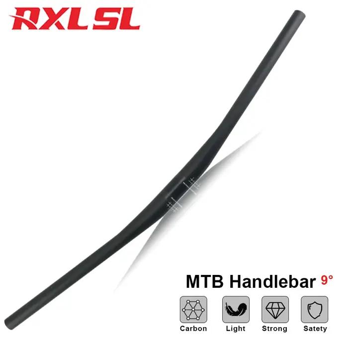 RXL SL 9-Guidon plat en carbone résistant pour VTT, guidon de vélo, accessoires de VTT, UD 256, 31.8