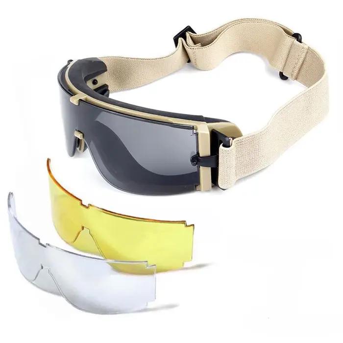 Lunettes tactiques forces spéciales X800 anti-explosion anti-vent sable pour jeux de guerre chasse