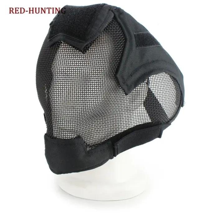 Masque Airsoft masque complet masque de protection en maille d'acier de jeu de guerre