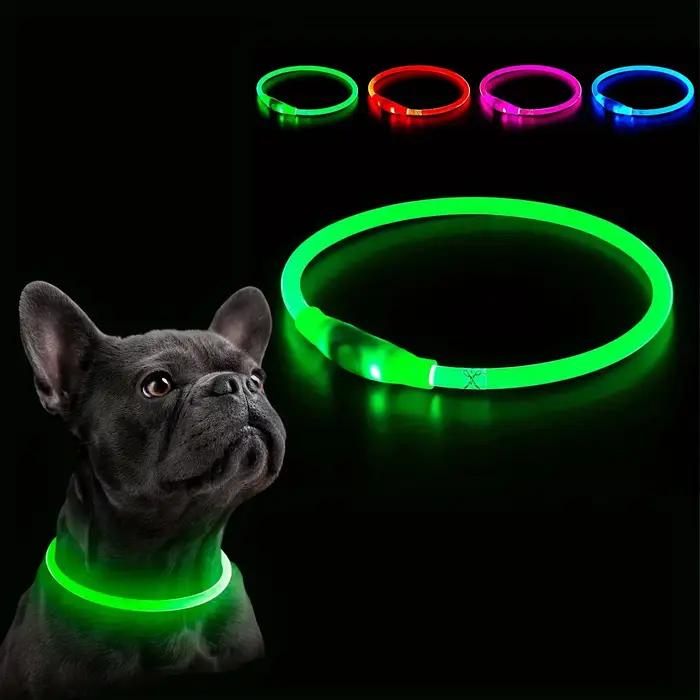 Collier de chien lumineux LED