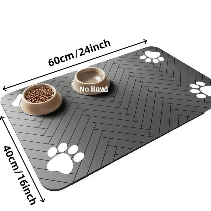 S (petit chaton)、 M、L tapis d'alimentation absorbant pour animaux de compagnie