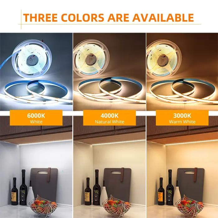 Tuya-Bande LED COB Ultra Lumineuse, Smart Life, Ruban Flexible, 320-3000 K, RA90, Fonctionne avec Al