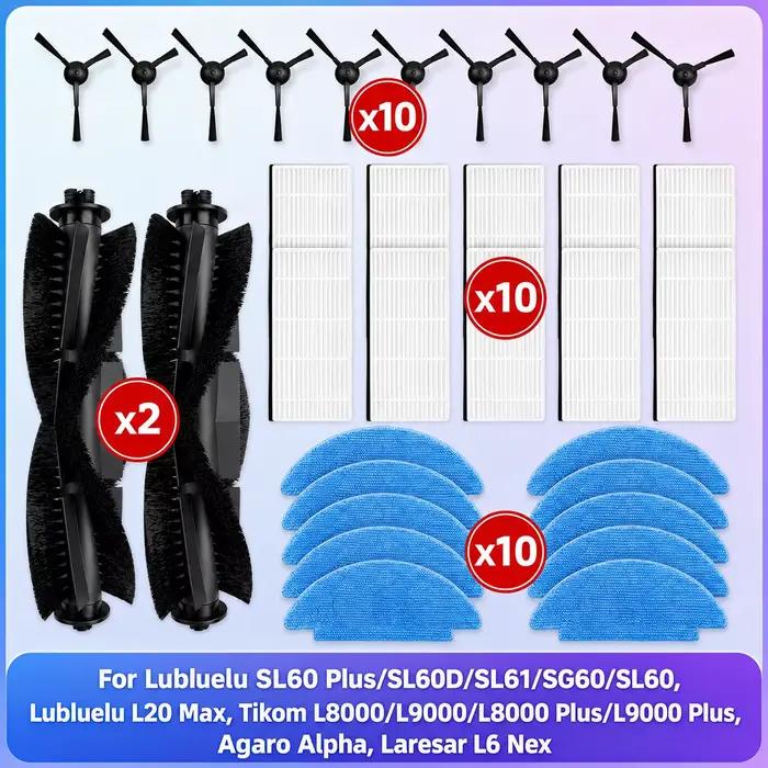 Filtres d'aspirateur OSSIEAO ABS plastique pour Lubluelu SL60 Plus SL60D SL61 SG60 SL60 Agaro Alpha Tikom L8000 L9000 L8000 Plus L9000 Plus Laresar L occasions spéciales