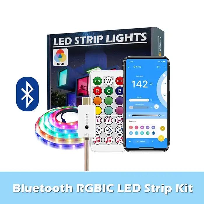 Bande lumineuse LED TUYA WS2812 Dream Color Chasing Effet de Chasse Salon Imperméable Smartlife