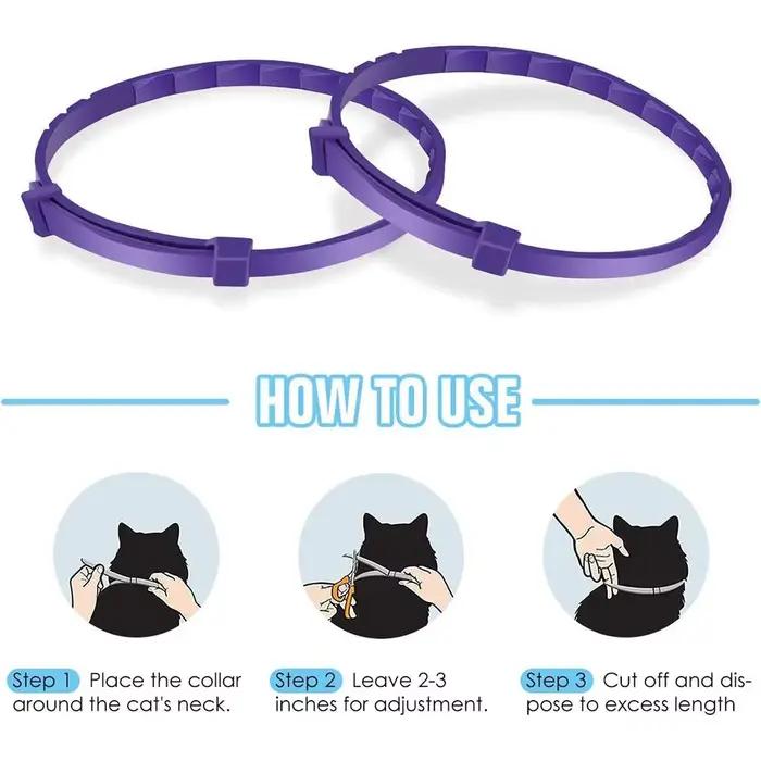 Collier apaisant réglable pour chiens et chats soulageant l'anxiété et réduisant le stress pour tous les âges occasions spéciales et quotidiennes