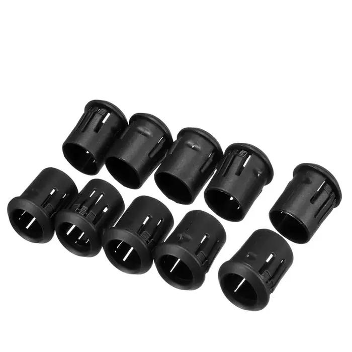 Bases de lampe en plastique noir, 3mm/5mm/8mm/10mm, support de Diode LED, Clip noir, montage de pris
