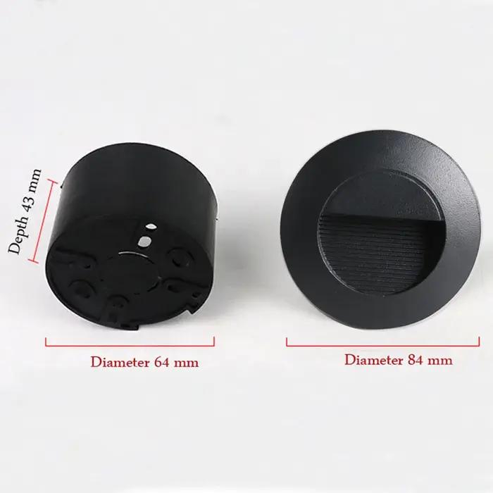 Éclairage de marche extérieur 3W LED lampes murales intégrées étanche extérieur nuit pied + boîte in