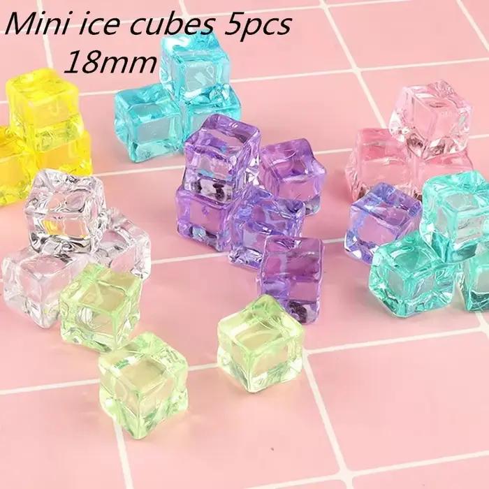 Fidget Toy Mini jouets spongieux Mochi bloc de glace balle anti-Stress jouet Kawaii Cube Transparent patte de chat poiss