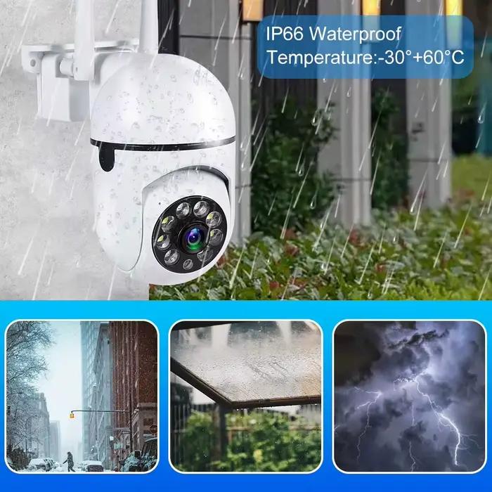 Caméra WiFi 1080P HD intérieure extérieure 360° sans fil version excellente surveillance