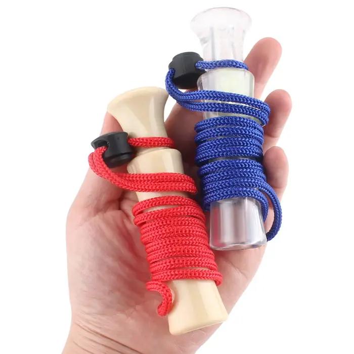 Sifflet appel canard plastique cordon - Imitation faisan mallard oies sauvages pour chasseur