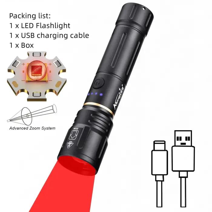 Lampe torche rechargeable Alonefire Zoom haute puissance