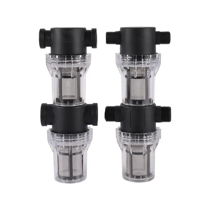Filtre Fileté Femelle et Mâle en Acier Inoxydable, Préfiltre à 80 Mailles, Irrigation de Jardin, Aqu