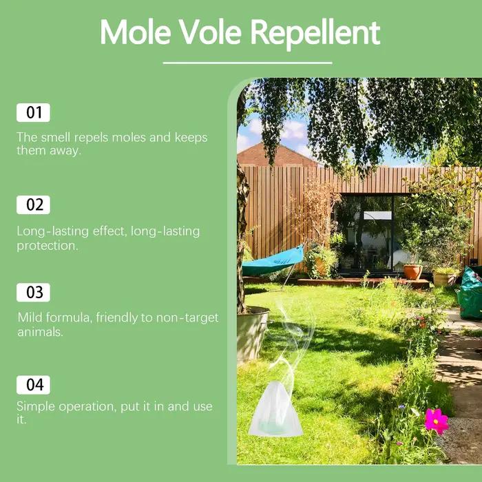 Pilules Répulsives Efficaces Contre les Taupes MoonSpry – Sûres pour les Animaux