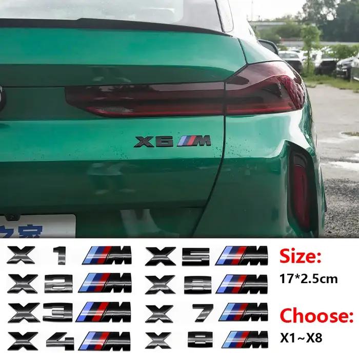 Emblème de coffre de voiture ABS, chiffres de la série M pour BMW G11 F30 F10 F39 E83 E84 G01 F48 X4M M6 X5M X2M X3M, accessoires de tuning automobile