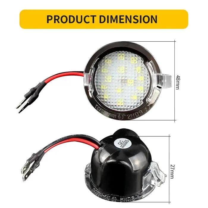 Feux de plaque de rétroviseur de voiture, lampe LED, lanterne, accessoires auto, Ford Edge, Mondeo,