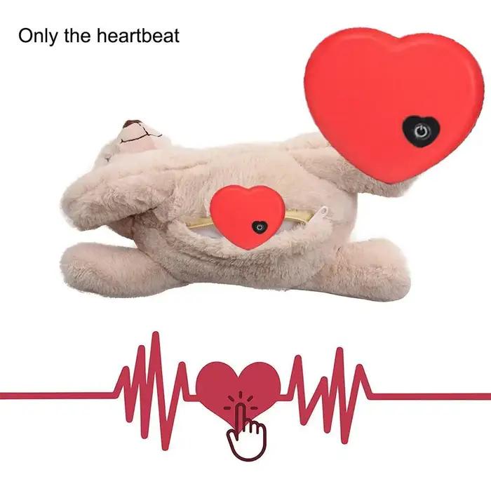 Jouet en peluche battement de cœur pour animaux de compagnie