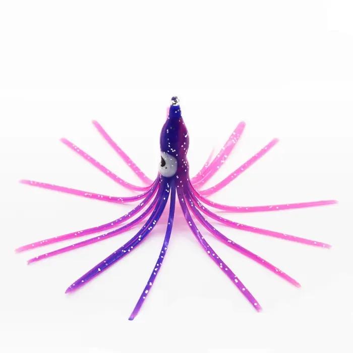 5pc nuit lumineux poulpe modélisation appât couleur Mini bionique leurre appât mer pêche appât calma
