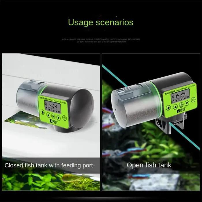 Minuterie numérique LCD automatique pour poissons, mangeoire intelligente électronique et intellectu
