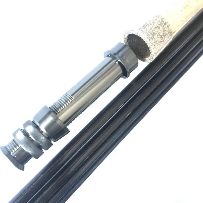 NooNRoo IM6 9ft 5/6wt 4 pièces Kit de bricolage de canne à mouche couleur transparente vert et noir