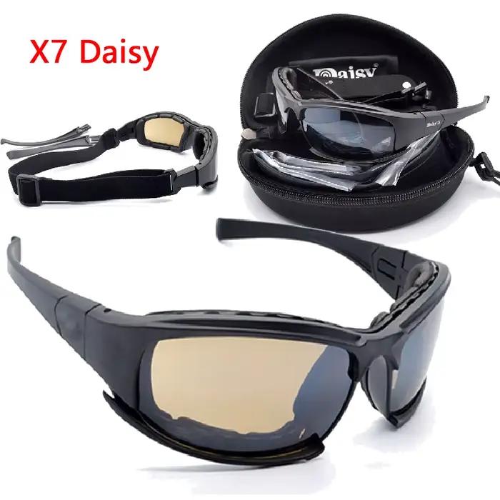 Lunettes tactiques C6 polarisées chasse tir - Protection vent poussière airgun vélo