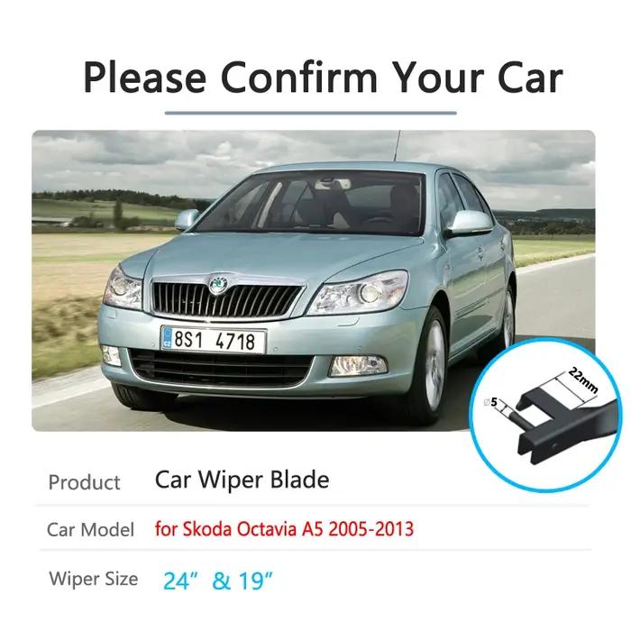 Pour Skoda Octavia 2 A5 MK2 1Z 2005 2006 2007 2008 2009 2010 2011 2012 2013 accessoires de pare-bris