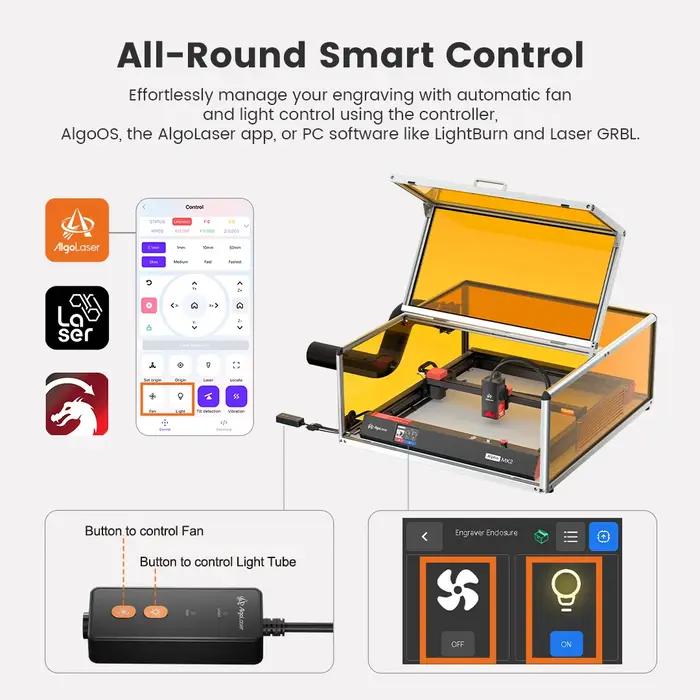 SGS IEC-60825-class 1 ignorer boîtier de protection intelligent AlgoLaser avec arrêt automatique/éclairage intelligent/caméra HD de position automatique