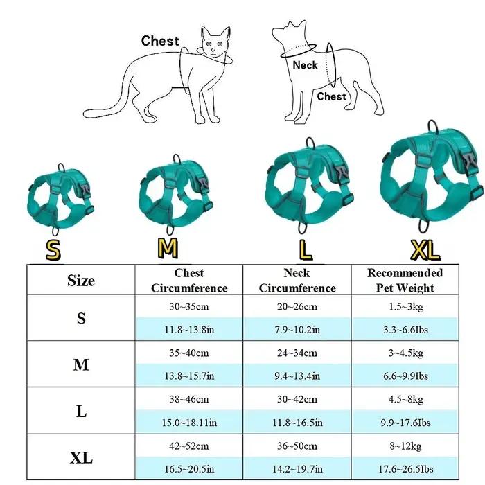 Harnais pour chien avec laisse de Traction de 1,5 m, ensemble sans traction, sangle de gilet pour chien, harnais respirant réfléchissant réglable pour chiens, chiots et chats