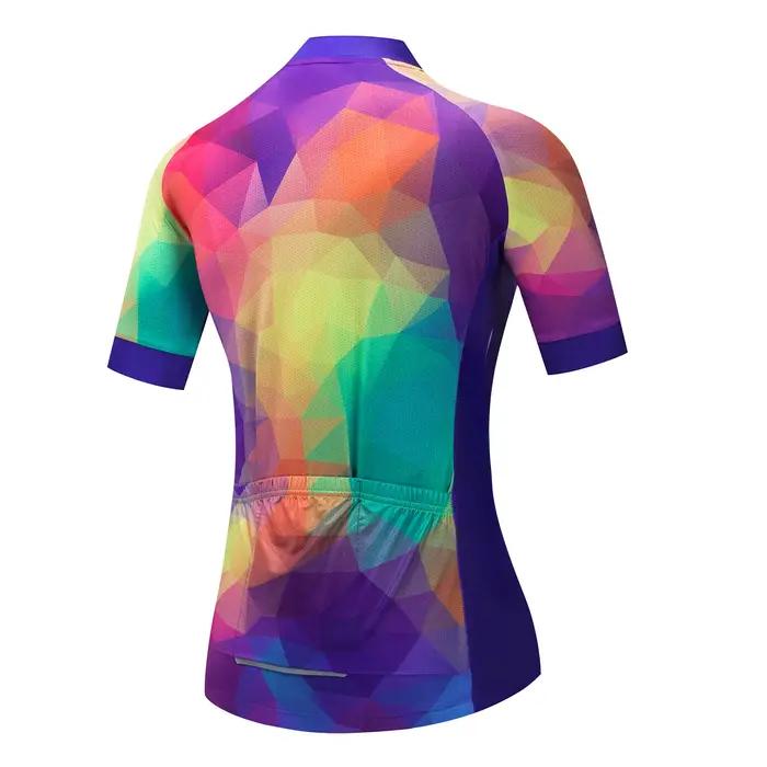 Maillot de cyclisme anti-UV pour femme, vêtements de cyclisme respirants, séchage rapide, chemise de