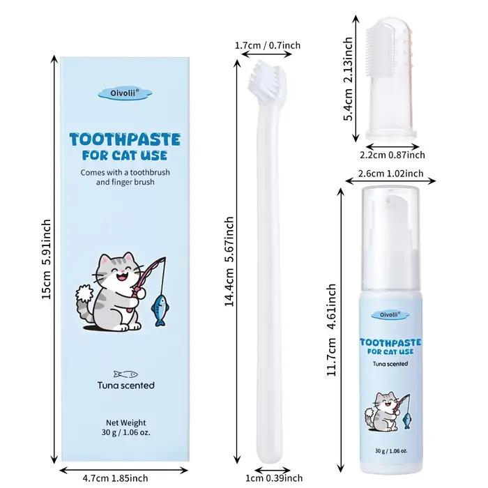 Dentifrice pour animaux de compagnie 30g avec brosse à dents