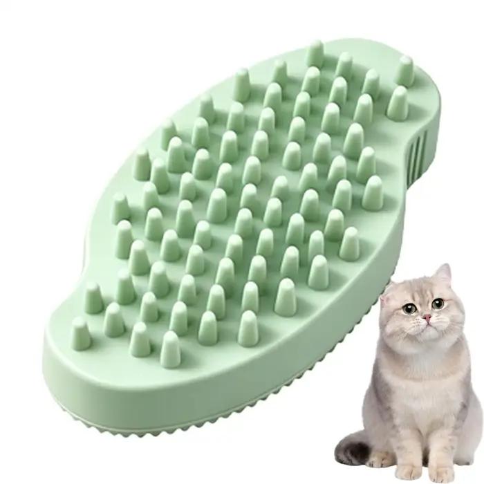 Brosse de bain pour chien avec poignée antidérapante