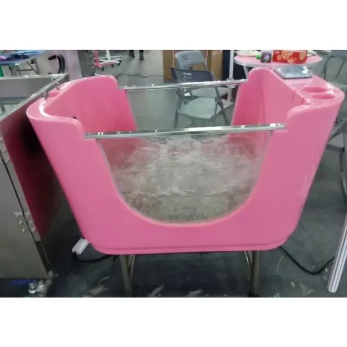 Baignoire de lavage électrique en plastique pour toilettage de chiens