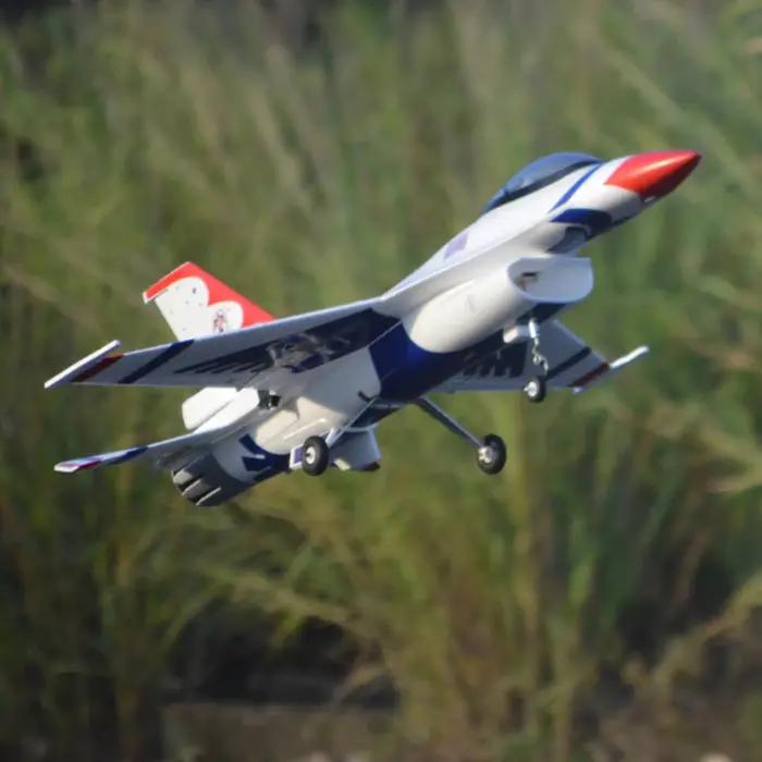 Avion RC F16 Falcon Hookll 70mm EDF Jet Combat Jouet RC pour Adultes Occasions Spéciales