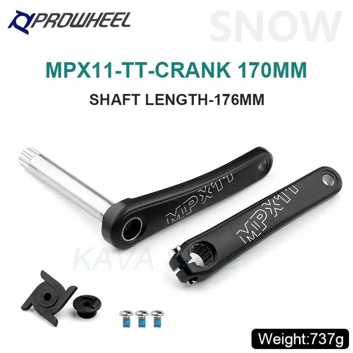 PROWHEEL Neige Vélo 170mm Pédalier Axe 176/192mm Gros