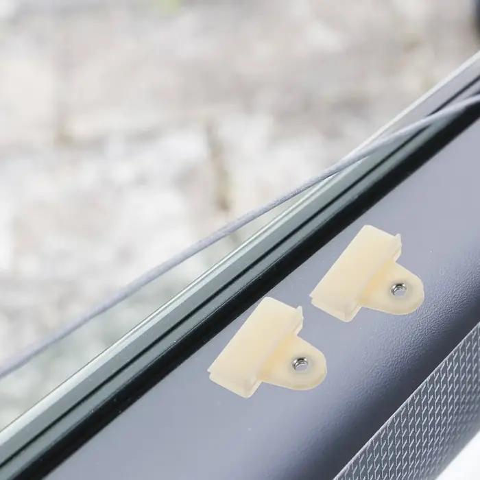 Clips Fixes En Verre Universels Pour Fenêtres De Voiture, Support De Montage De Miroir En Plastique, Installation Facile Et Durabilité Longue