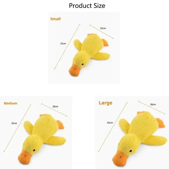 Jouet en peluche interactif pour chien, canard jaune, pour soulager l'ennui des petits animaux de compagnie, accessoires pour animaux de compagnie