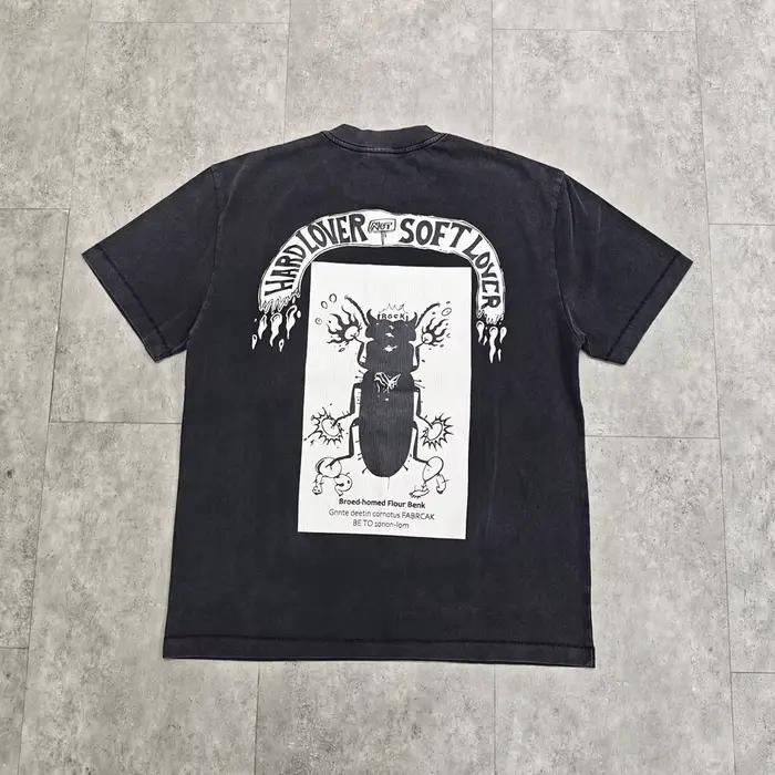 Yao mode Saint de Michael 25SS marque de luxe de haute qualité 1:1 coton hommes hauts t-shirt vêtements Streetwear