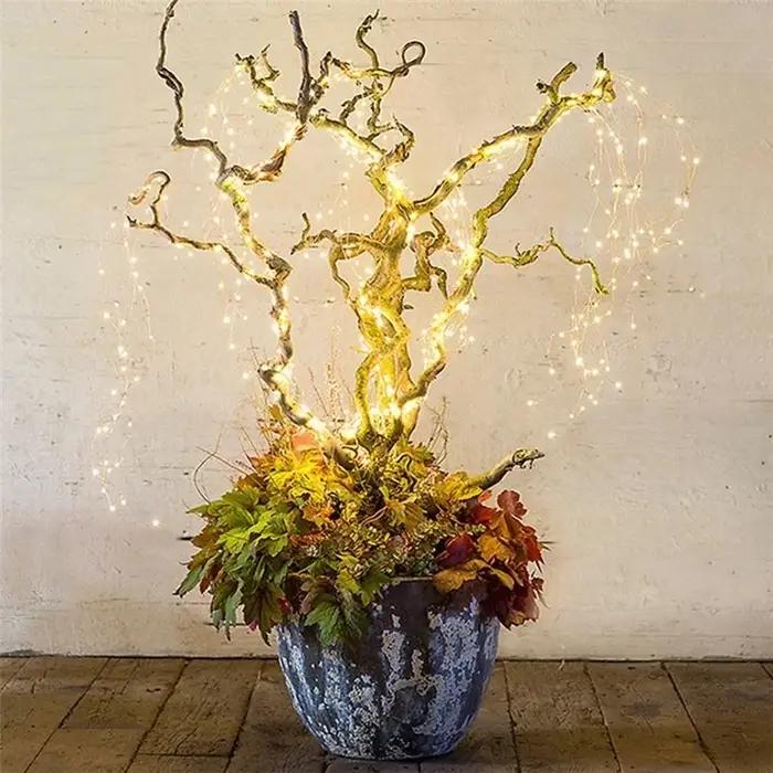 Guirlande lumineuse solaire à LED pour décoration extérieure, lampes solaires pour jardin et éclaira
