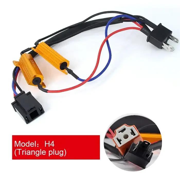 2X 50W H4 H7 H11 9006 hb3 hb4 h9 h8 h10 résistance de charge de voiture annuleur d'erreur décodeur L