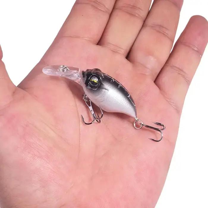 Leurre flottant en plastique avec crochets, appât Élidéal pour la pêche au brochet ou au bar, 5.8cm,