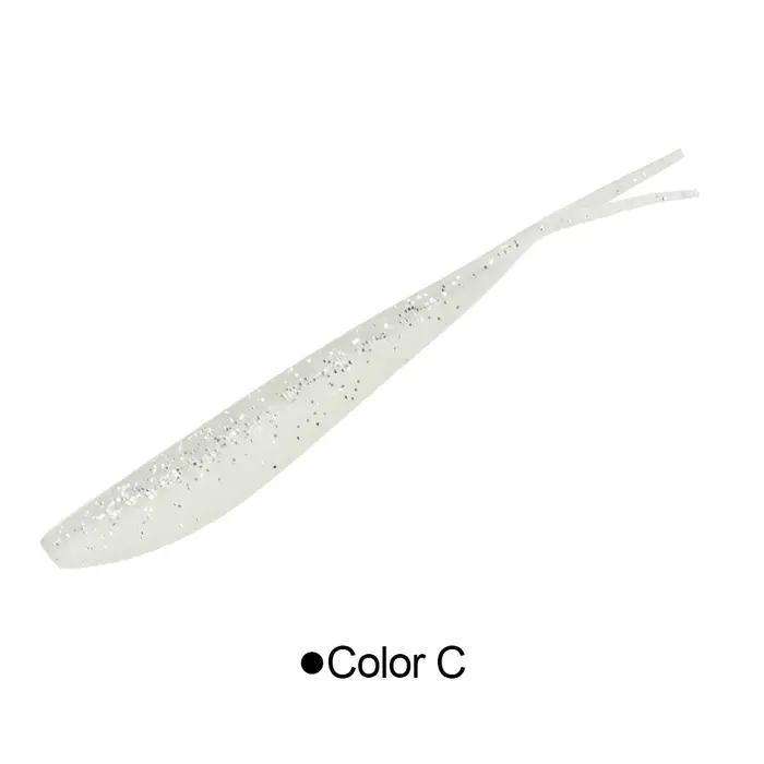 Spinpoler 2 "3" 4 "Seigneurs de pêche souples Jerk Minnow Shad Drop Shot appât souple Swimbait queue fendue pour bar