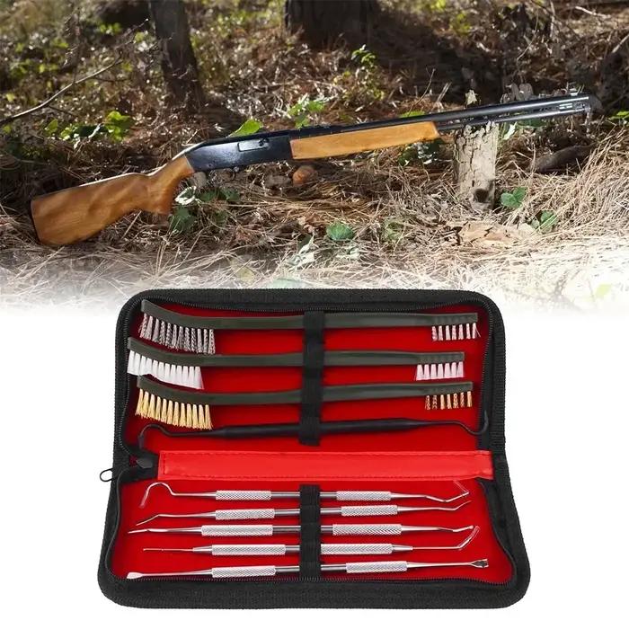 Tactique offre spéciale 9 pièces/ensemble kit de nettoyage d'armes pistolet universel Kit