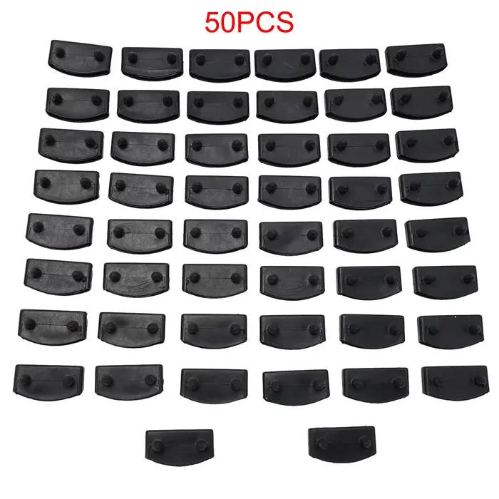 Supports de lit en bois de remplacement, 50 pièces, supports moyens ou d'extrémité en plastique, 10x