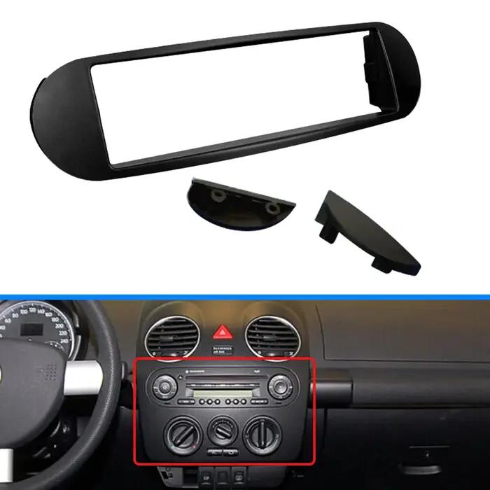 Facia simple Din pour Volkswagen VW New Beetle 1998 – 2010, Radio DVD stéréo, panneau CD, Kit de tab
