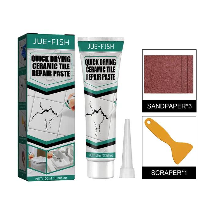 Jue-Fish Quick Drying Non-Toxic Strong Sticky Tiles Cracks Adhesive Glue Multipurpose Waterproof Ceramic