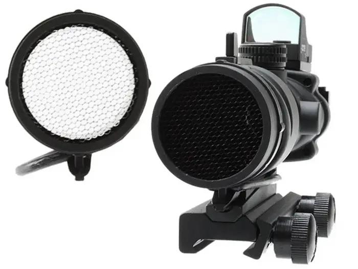 Cache anti-reflet Killflash noir pour viseur de chasse, protection discrète contre les reflets