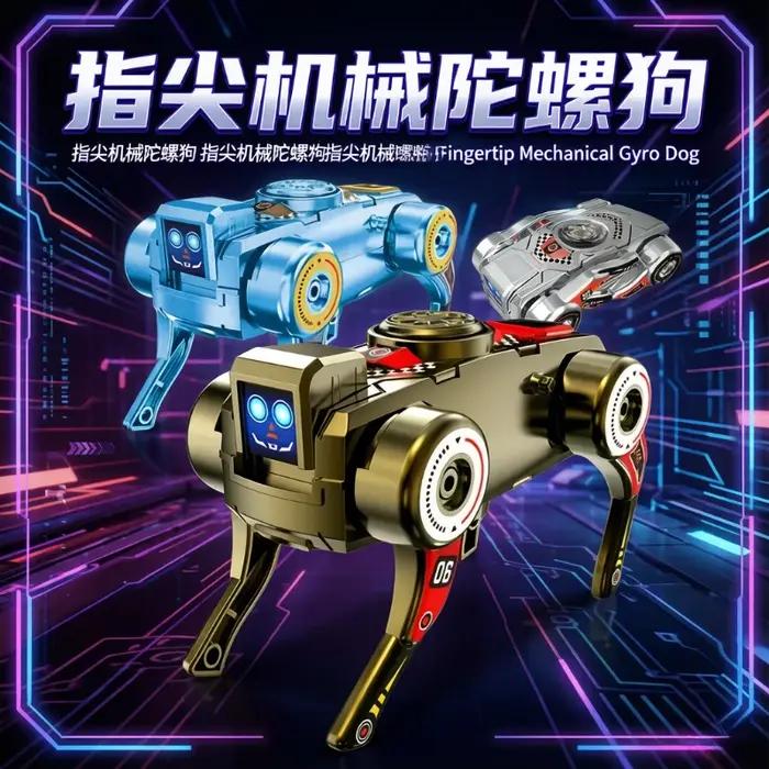 360 ° Robot chien transformable rotatif, jouet anti-stress déformable pour adultes, cadeau
