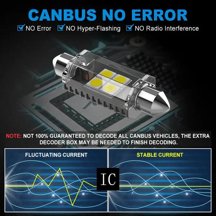 NAO C5W LED CANBUS C10W 12V 3030 SMD guirlande sans erreur 31mm 36mm 39mm 41mm pour lumière intérieu