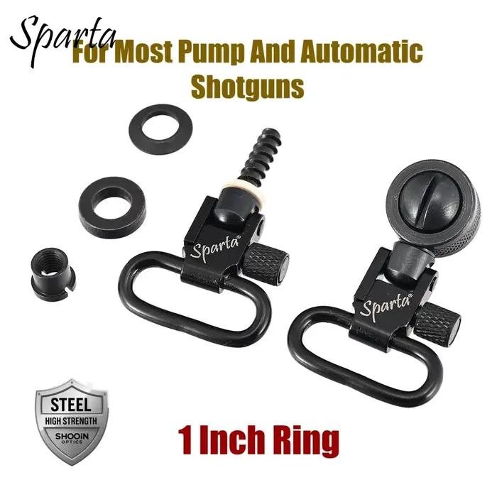 Sangles de fixation Sparta pour fusils à pompe automatiques sangle d'épaule noire pour chasseurs et tireurs confort et stabilité occasions spéciales