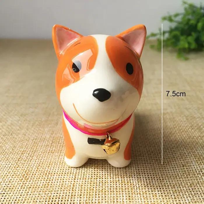 Chien en céramique mignon pour décoration de voiture